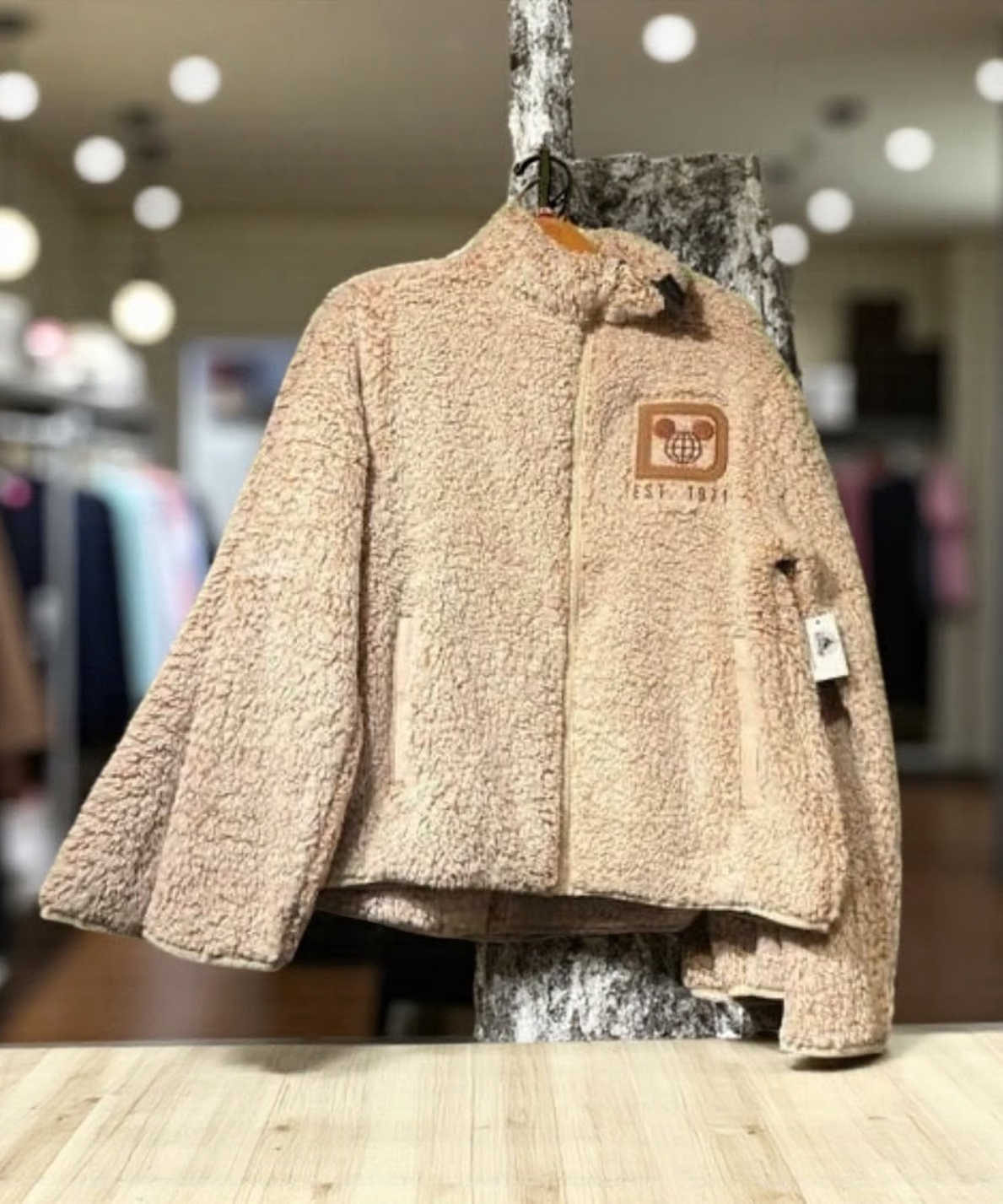 Disney Parks 2025 Walt Disney World Sherpa Zip Up Jacket