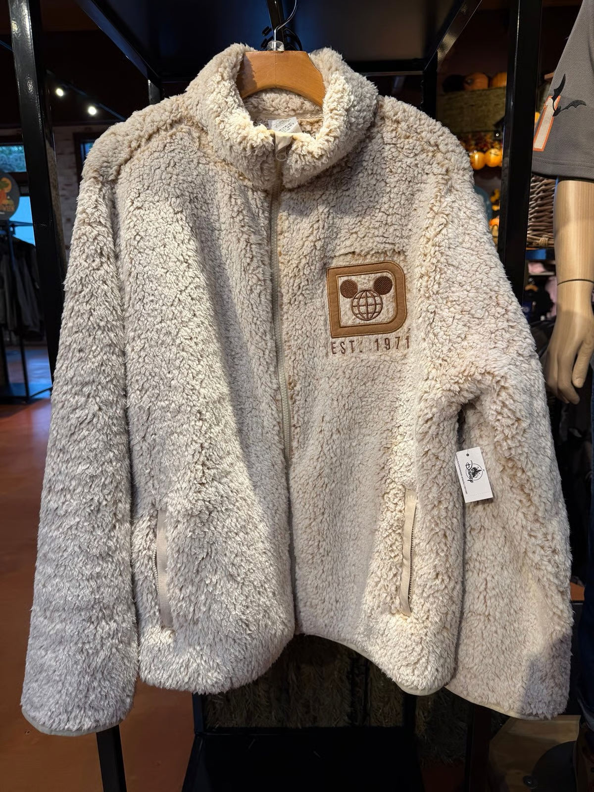 Disney Parks 2025 Walt Disney World Sherpa Zip Up Jacket