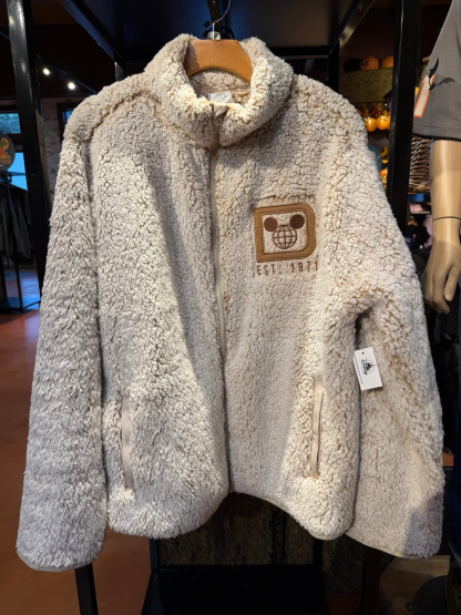 Disney Parks 2025 Walt Disney World Sherpa Zip Up Jacket