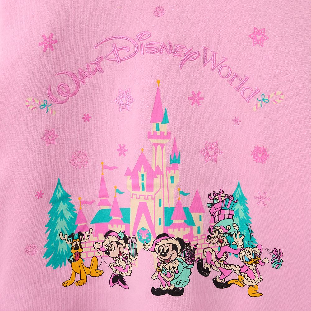 Santa Mickey Mouse and Friends Holiday Pullover Sweatshirt for Women – Walt Disney World