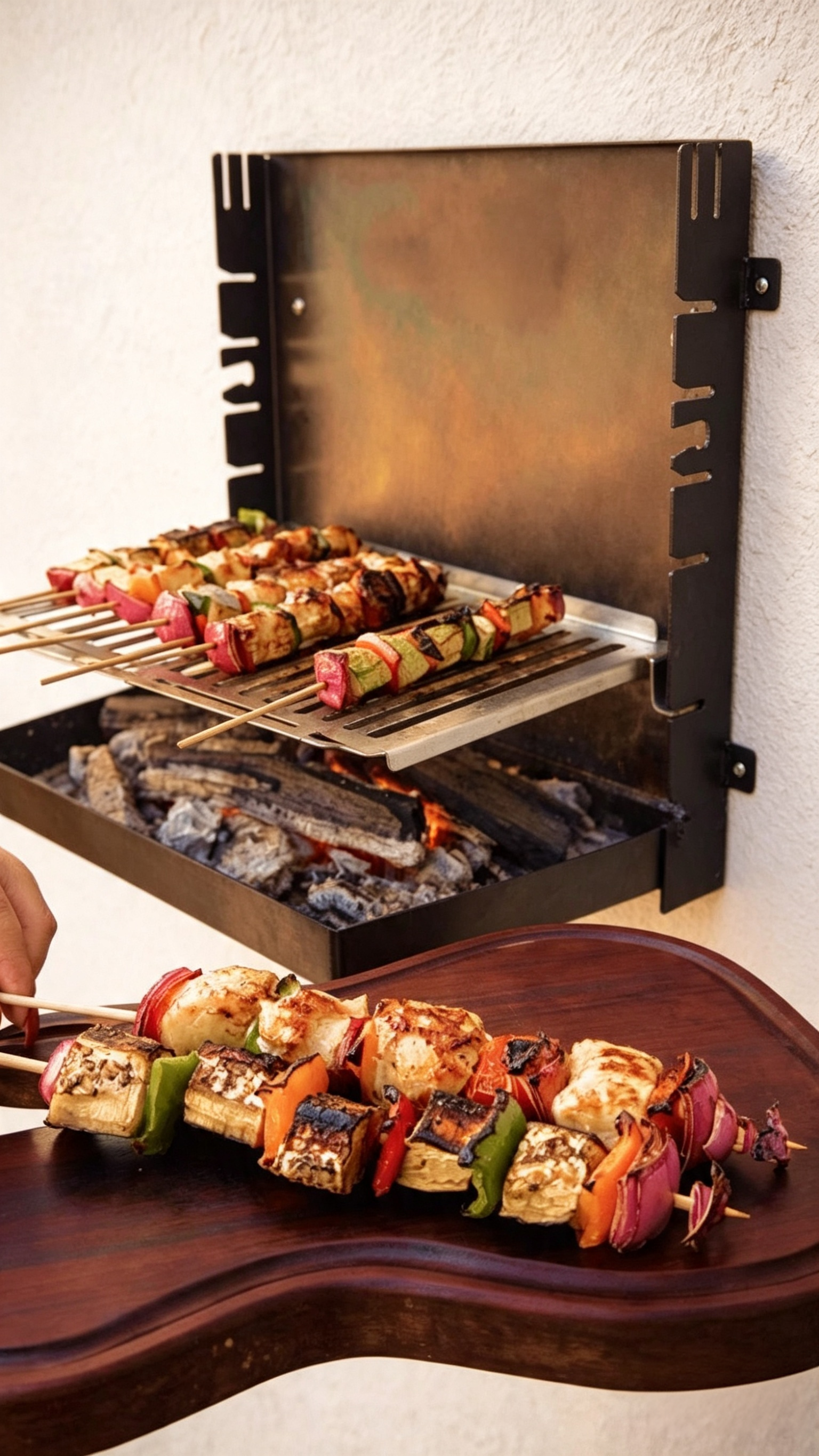 Wall Mounted Grill – Compact Foldable BBQ System