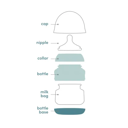 Hands-free anti-colic baby bottle