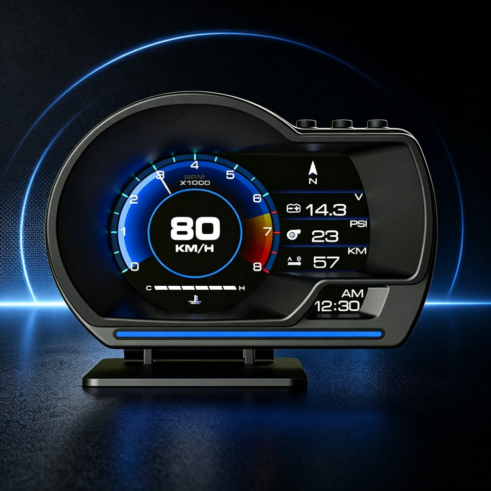 Smart Car Display with Real-Time Vehicle Data