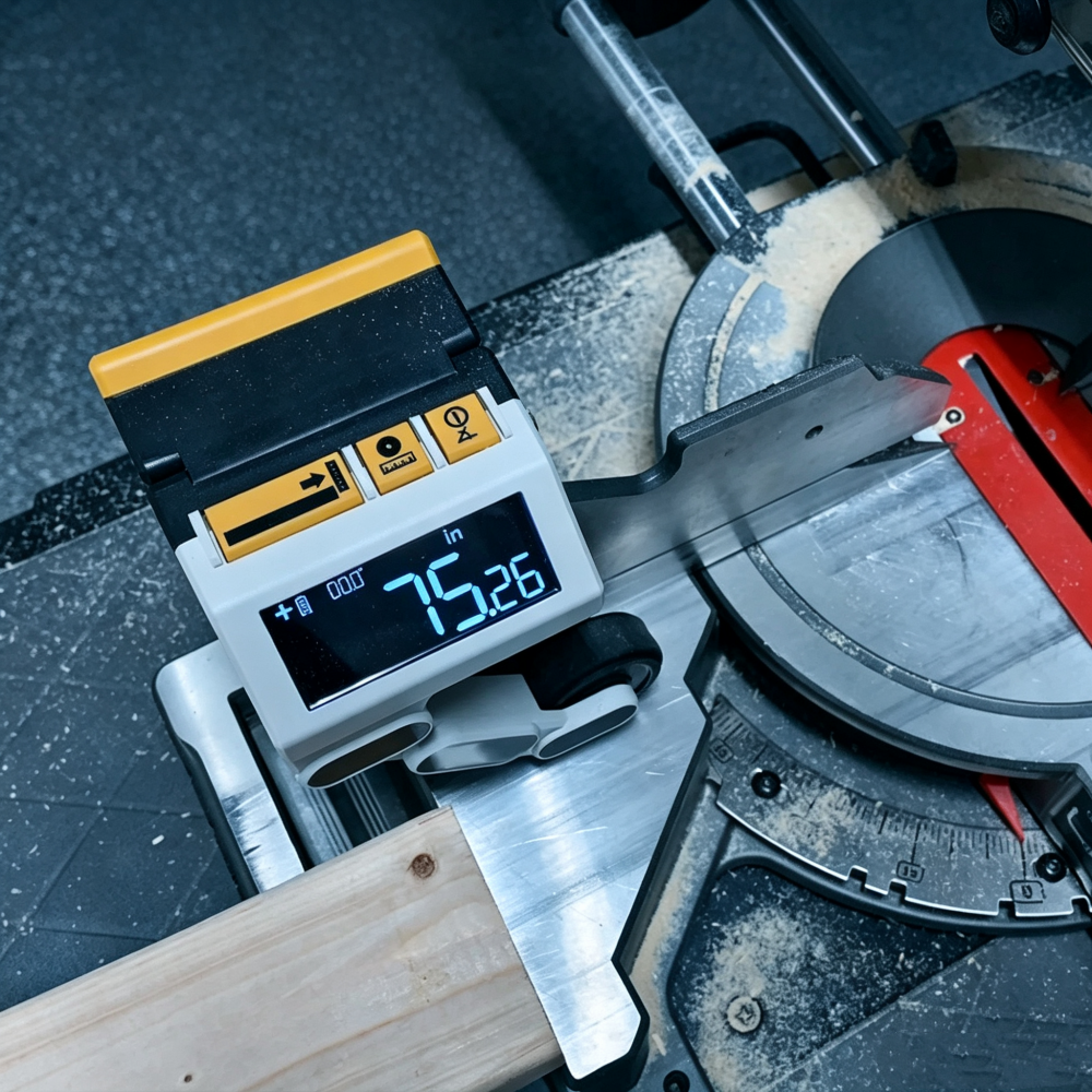Precision Miter Saw Measuring Guide Tool for Faster and Safer Cuts