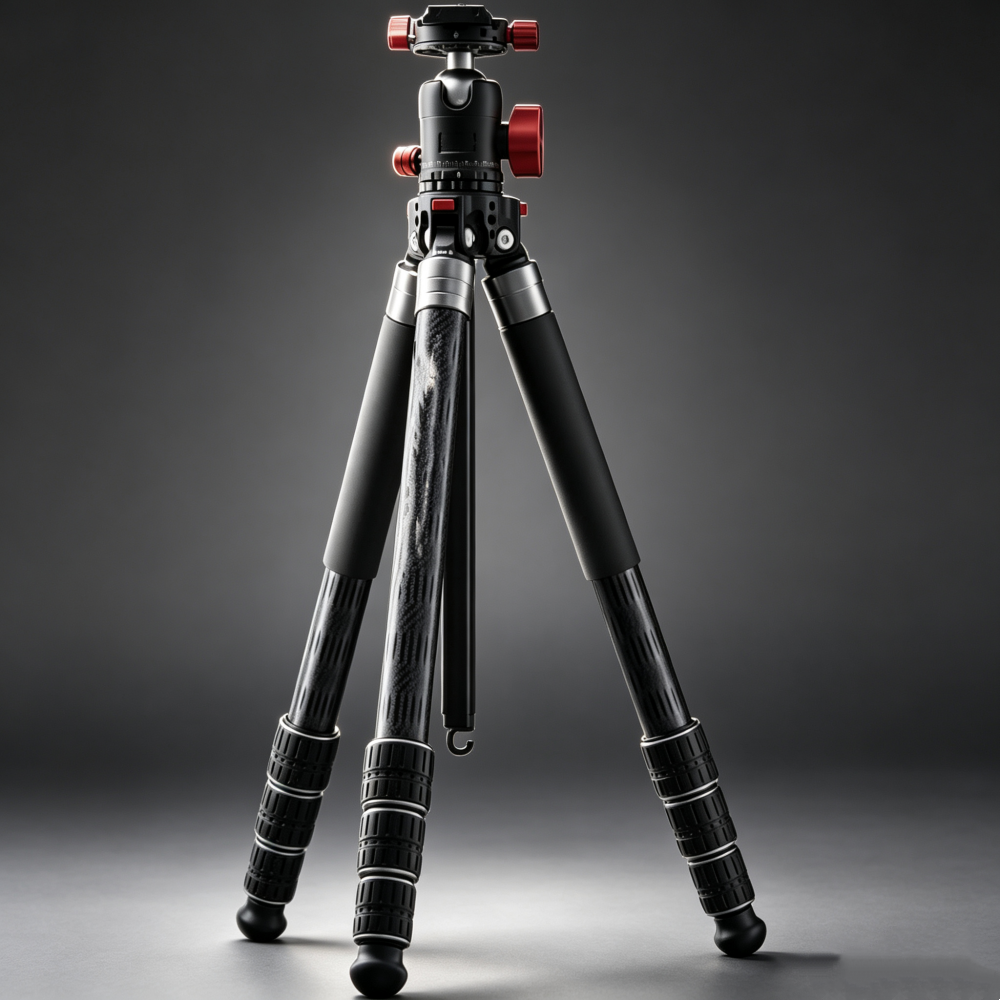 5-in-1 Carbon Fiber Tripod with Multi-Mode Shooting Flexibility