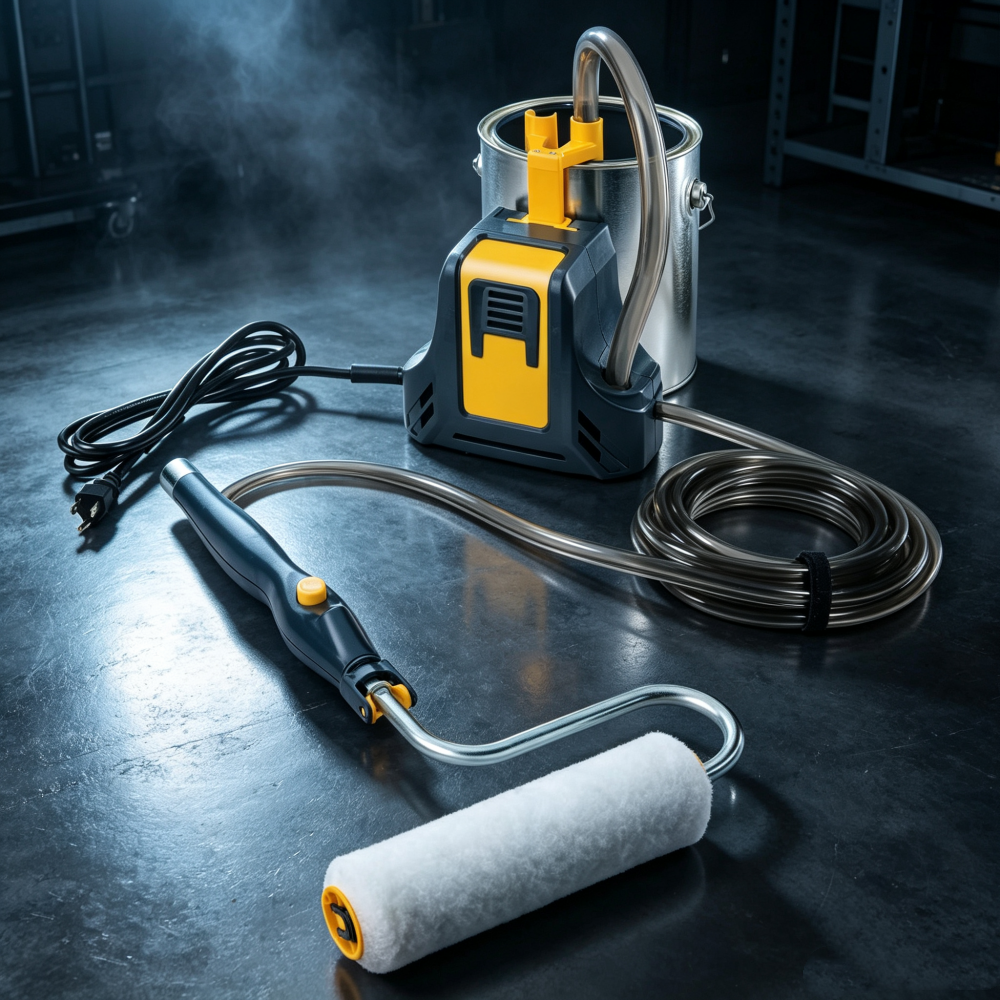 Electric Paint Roller System – Fast, Smooth & Effortless Wall Painting