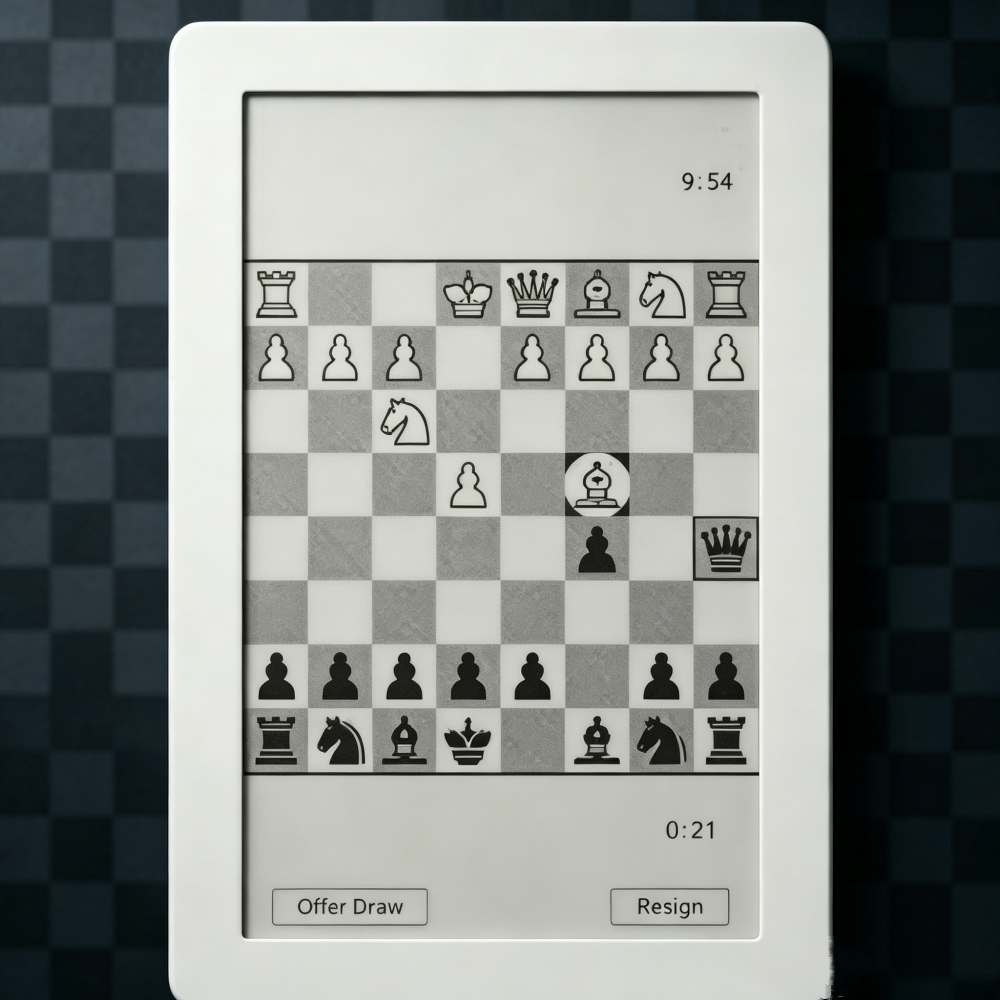 Smart E-Paper Chess Device – Distraction-Free Play & Endless Strategy