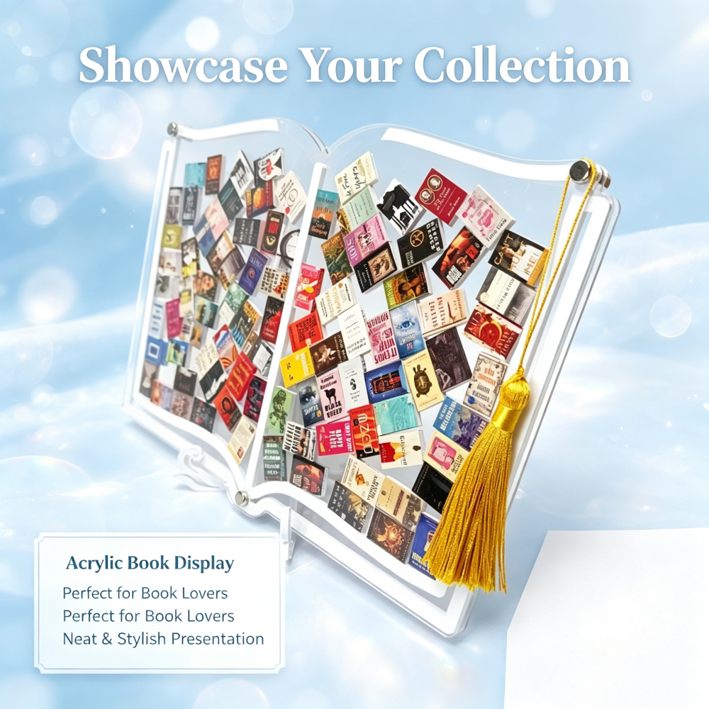 Crystal Clear Acrylic Book Shadow Box Display