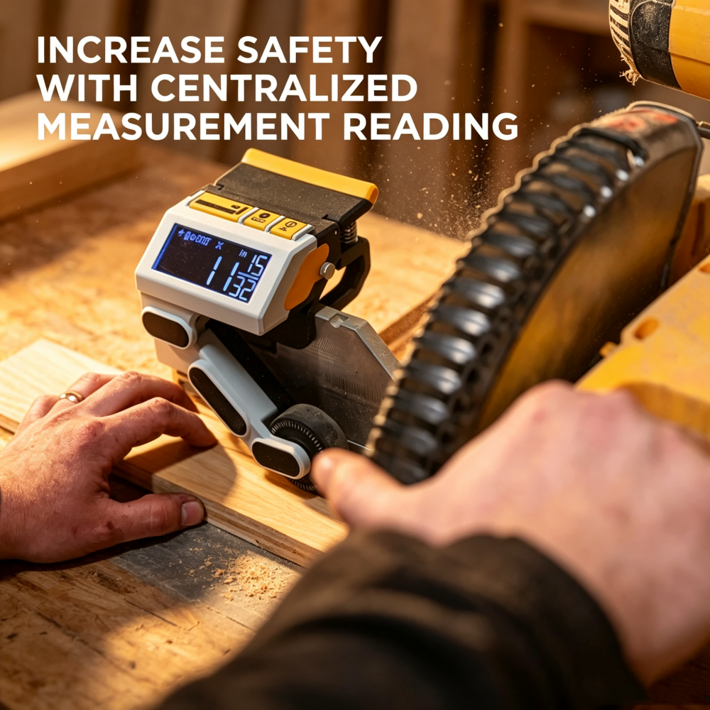 Precision Miter Saw Measuring Guide Tool for Faster and Safer Cuts