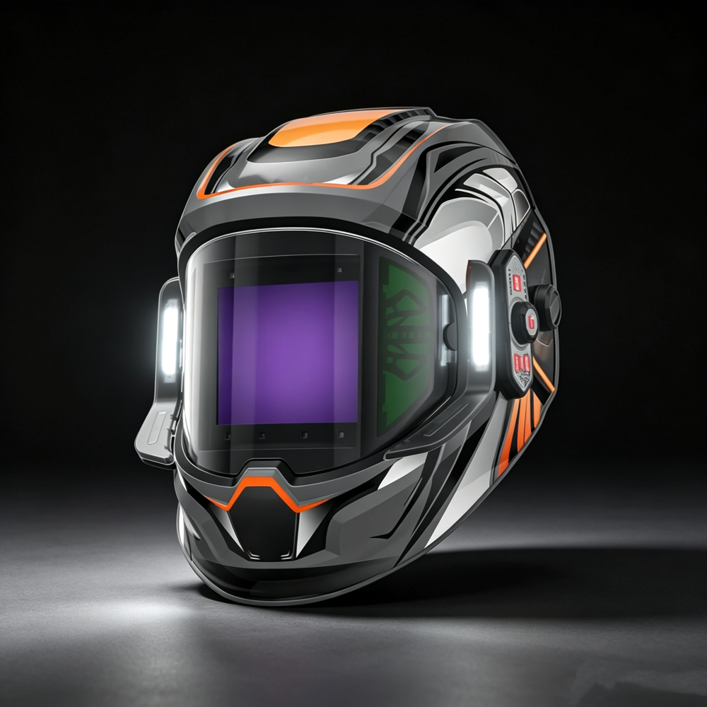 Advanced Auto-Darkening Welding Helmet with True Color Clarity & Motion LED Control