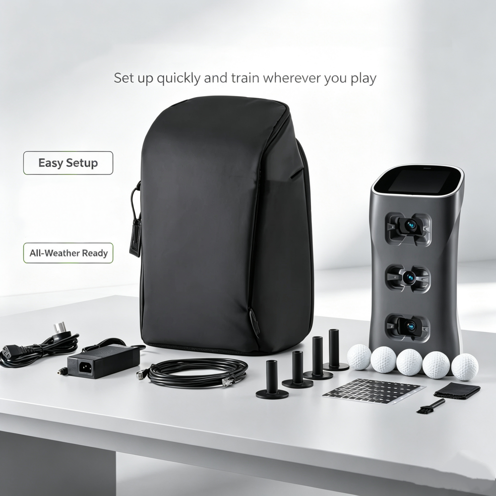 AI-Powered Golf Swing Monitor for Indoor & Outdoor Practice