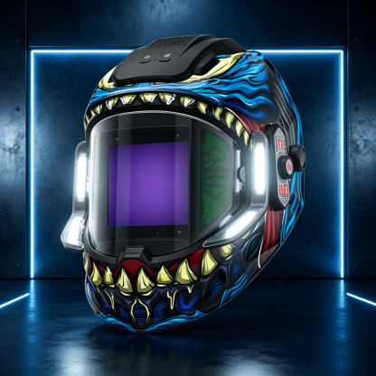 Advanced Auto-Darkening Welding Helmet with True Color Clarity & Motion LED Control