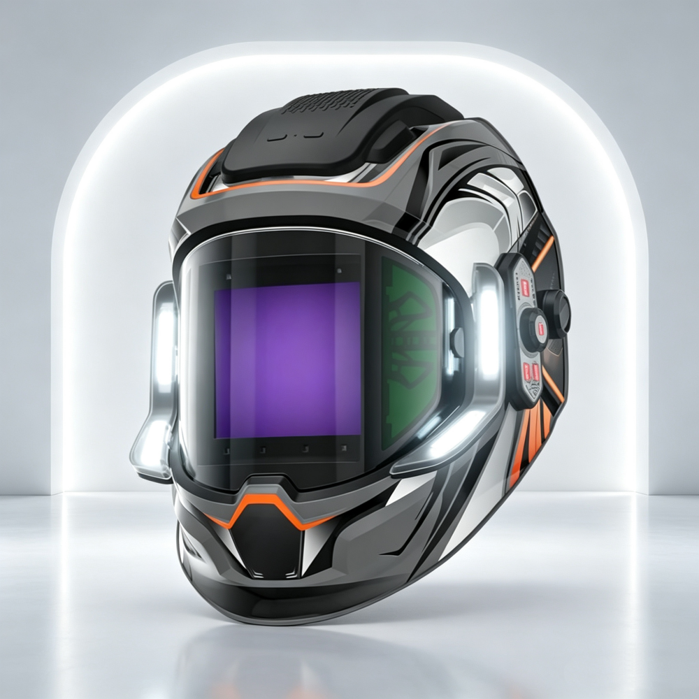 Advanced Auto-Darkening Welding Helmet with True Color Clarity & Motion LED Control