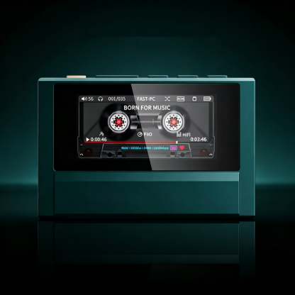 Portable High-Resolution Music Player with Premium Sound & Retro Design