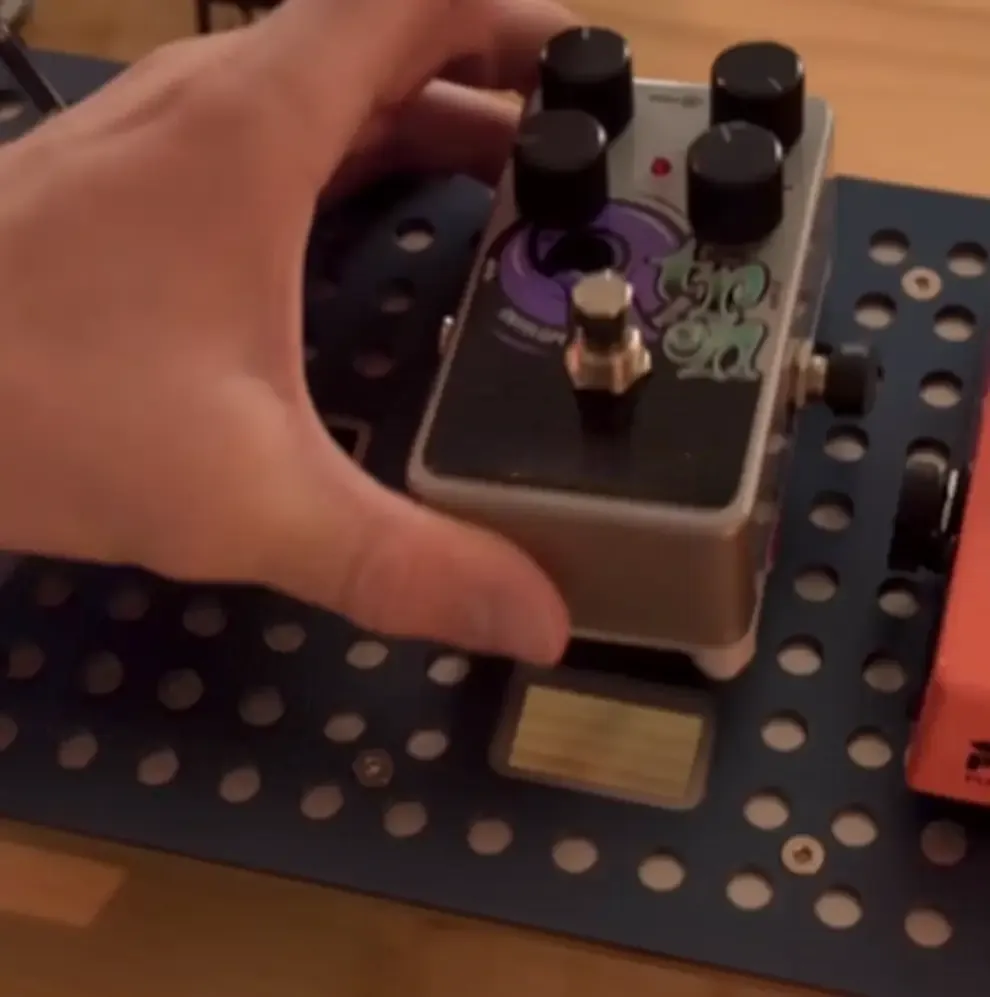 Multiple bass effects pedals for various performances