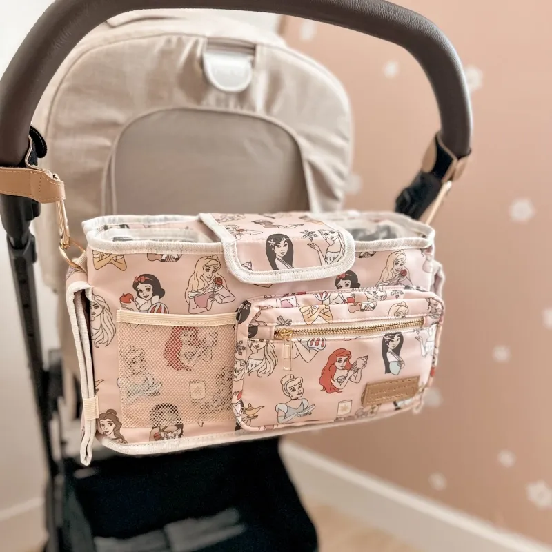 Single Stroller Organizer – Insulated Cup Holders & Snack Pocket