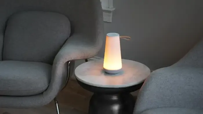Portable Mini Sound Lantern – 360° Bluetooth Speaker with Warm Dim LED
