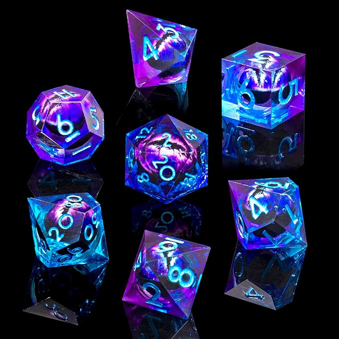 Dungeons & Dragons themed dice, different designs available