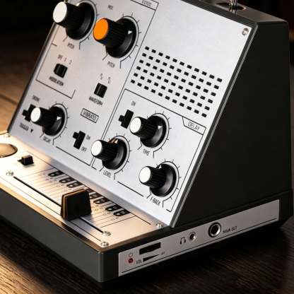 Portable Touch-Sensitive Synthesizer with Retro Analog Sound & Effects