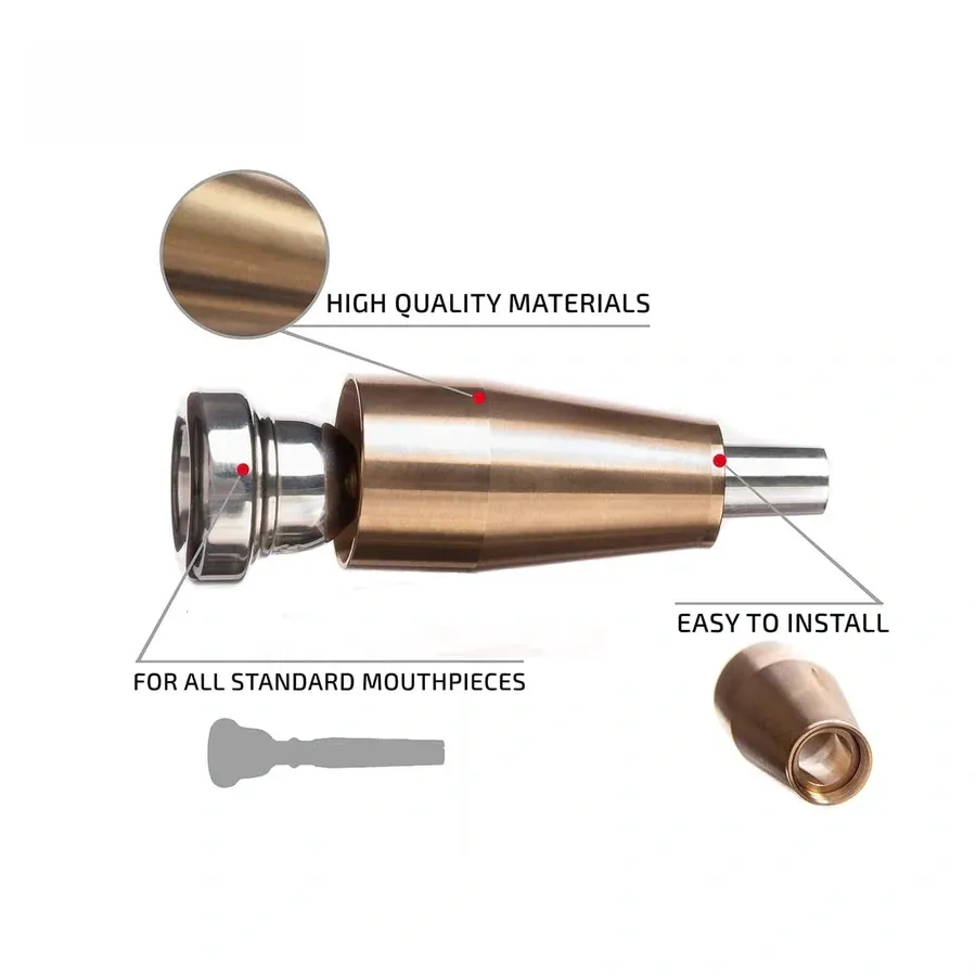 Extra Light Trumpet Mouthpiece Booster – Rich Sound, Professional Grade, Multiple Finishes