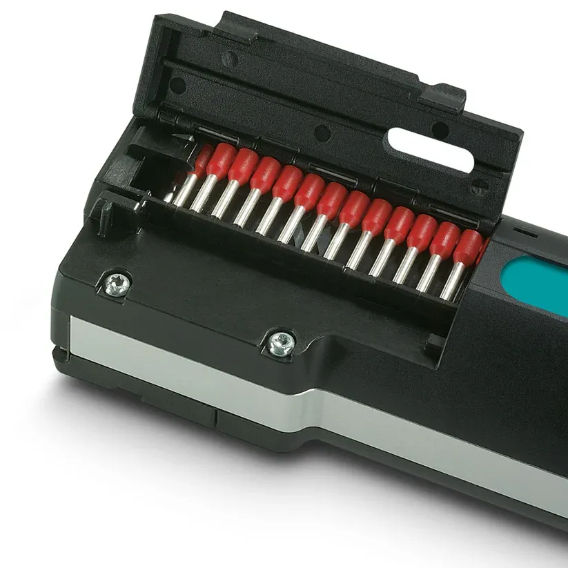 Automatic Wire Stripping & Crimping Device – Handheld Battery-Powered Tool