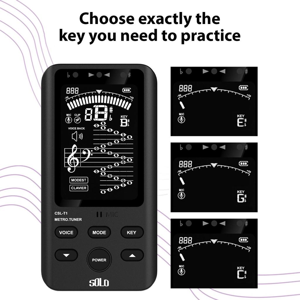 Precision Tuner | Digital Tuner | Rechargeable Musical Tool