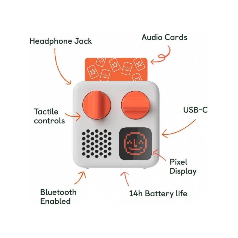 Kids Screen-Free Bluetooth Audio Player