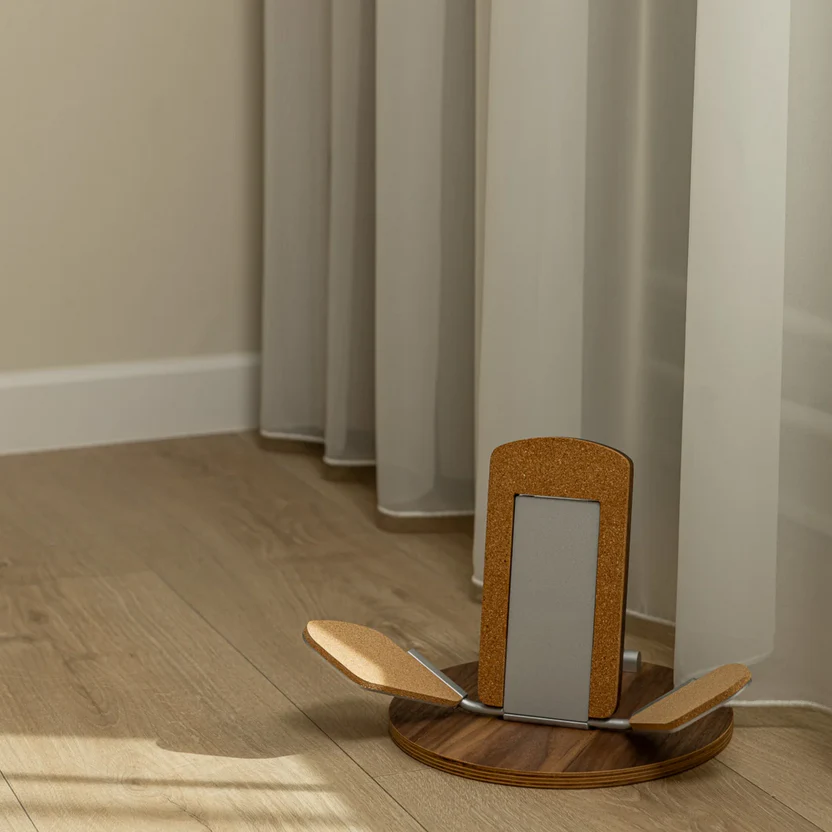 Foldable Wooden Guitar Stand : Universal Fit + Travel Ready