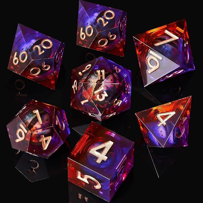 Dungeons & Dragons themed dice, different designs available