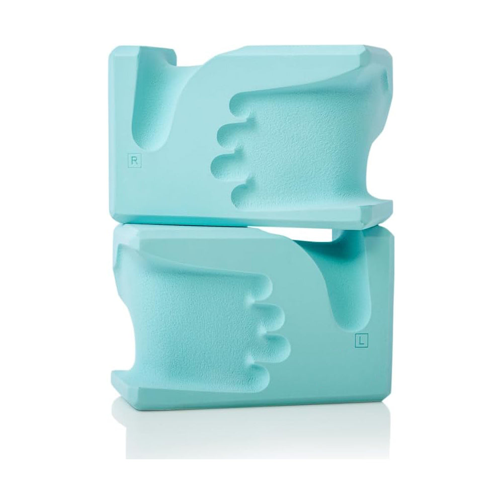 Yoga Brick Set of 2 – Ergonomically Designed EVA Yoga Bricks, Relieves Wrist Pressure