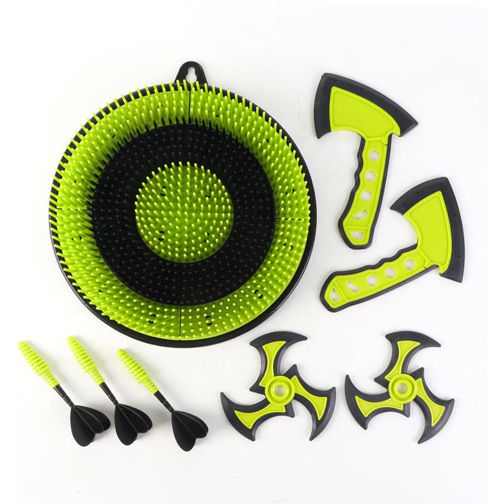 3-in-1 Toy Set – Safe Axe Throwing & Dart Game for Kids Ages 6+