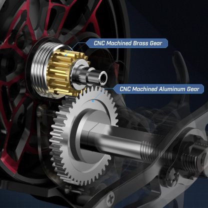 Inline Ice Fishing Reel with Magnetic Drop System