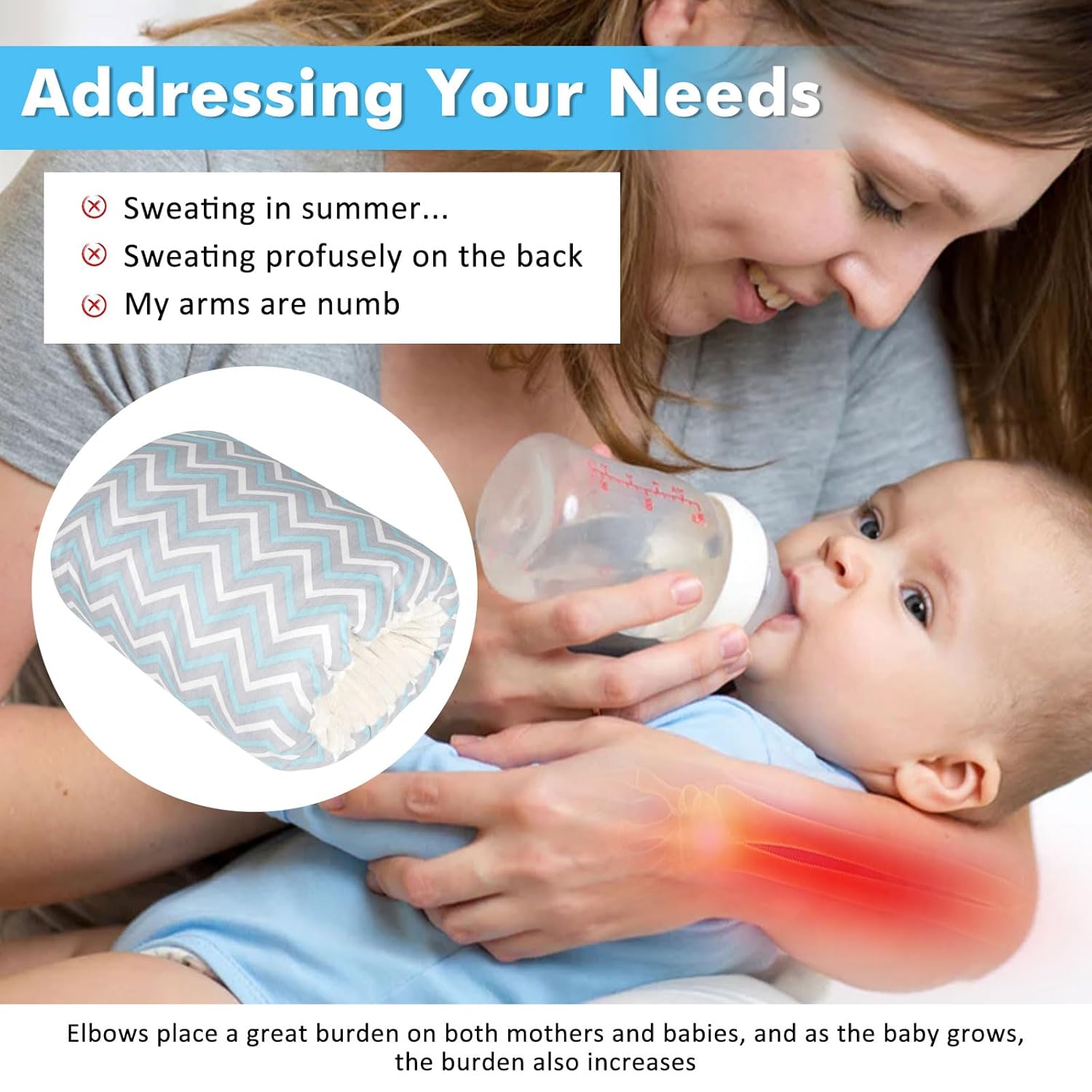 Baby Nursing Pillow - Arm Feeding Pillow