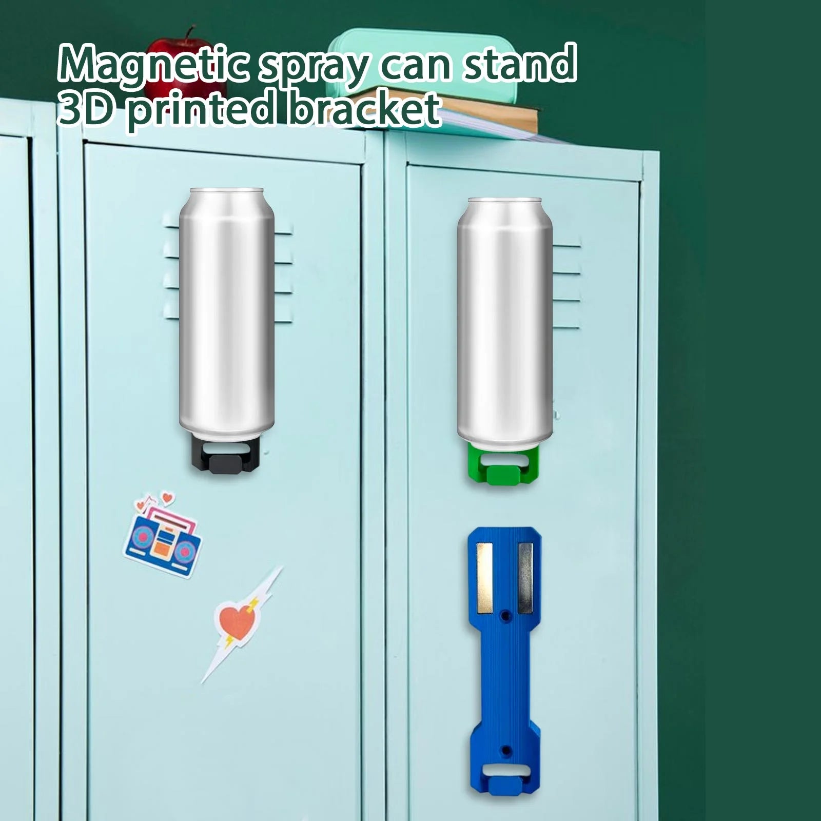 Magnetic Aerosol Can Holder 2-Pack – Strong Magnetic Design, Ideal for Garage and Workspace