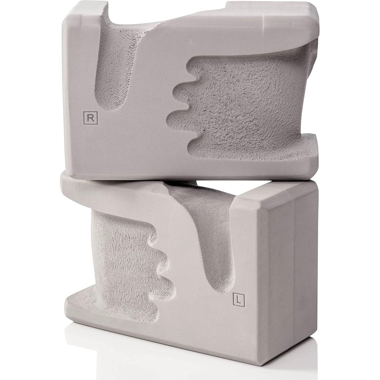 Yoga Brick Set of 2 – Ergonomically Designed EVA Yoga Bricks, Relieves Wrist Pressure