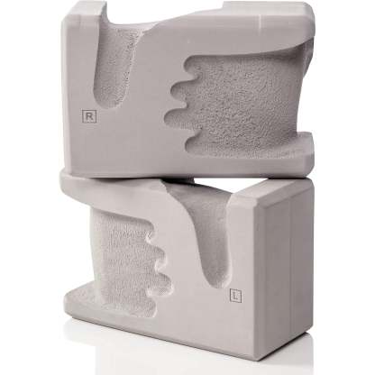 Yoga Brick Set of 2 – Ergonomically Designed EVA Yoga Bricks, Relieves Wrist Pressure