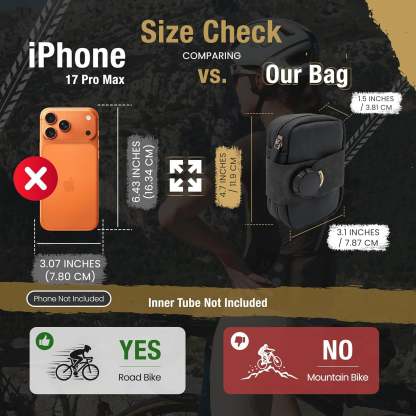 Magnetic Bike Saddle Bag – Minimalist Road Cycling Seat Bag