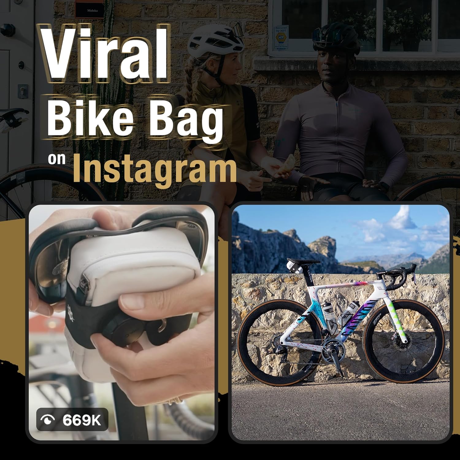 Magnetic Bike Saddle Bag – Minimalist Road Cycling Seat Bag