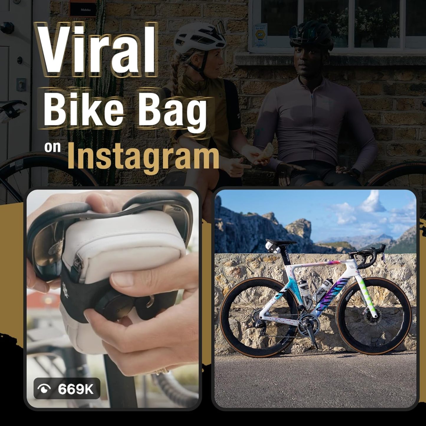 Magnetic Bike Saddle Bag – Minimalist Road Cycling Seat Bag