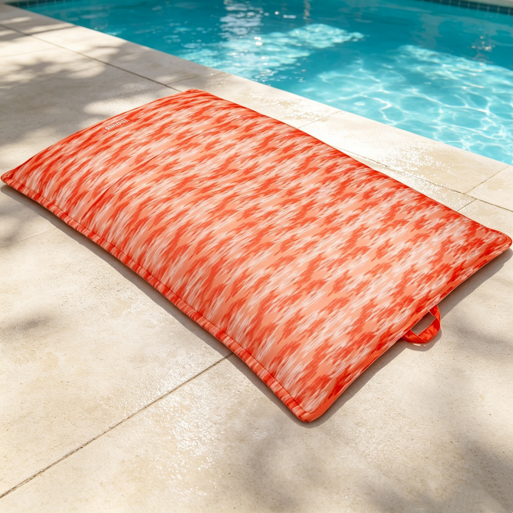Luxury No-Inflation Pool Lounger – Oversized Comfort, Quick-Dry Fabric & Easy Carry Design