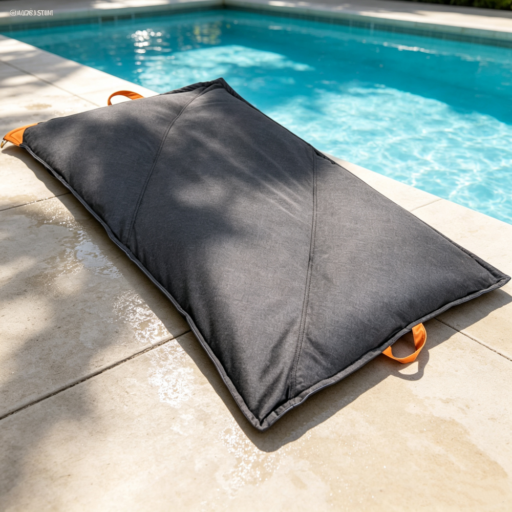 Luxury No-Inflation Pool Lounger – Oversized Comfort, Quick-Dry Fabric & Easy Carry Design