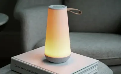 Portable Mini Sound Lantern – 360° Bluetooth Speaker with Warm Dim LED