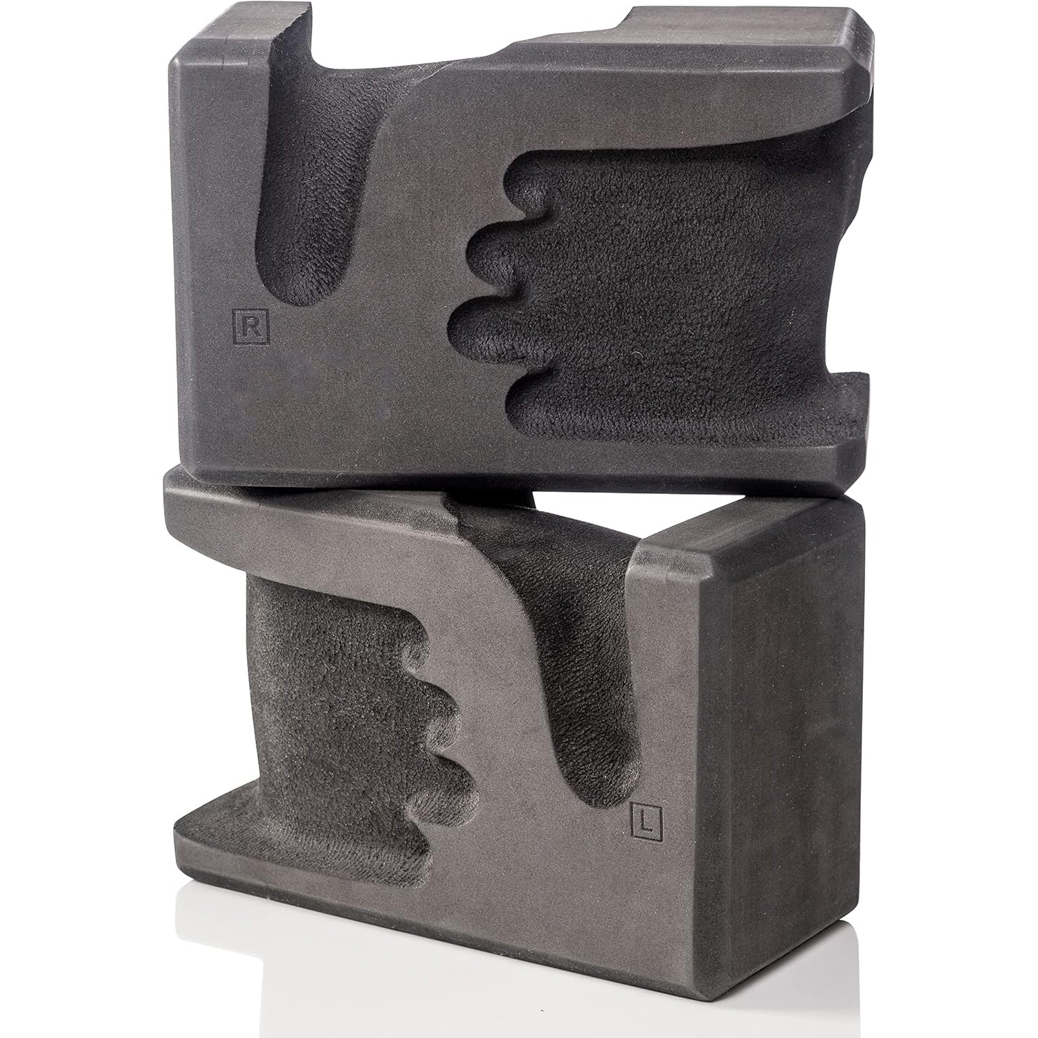 Yoga Brick Set of 2 – Ergonomically Designed EVA Yoga Bricks, Relieves Wrist Pressure