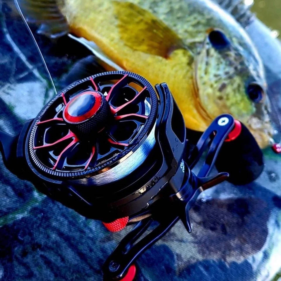 Inline Ice Fishing Reel with Magnetic Drop System