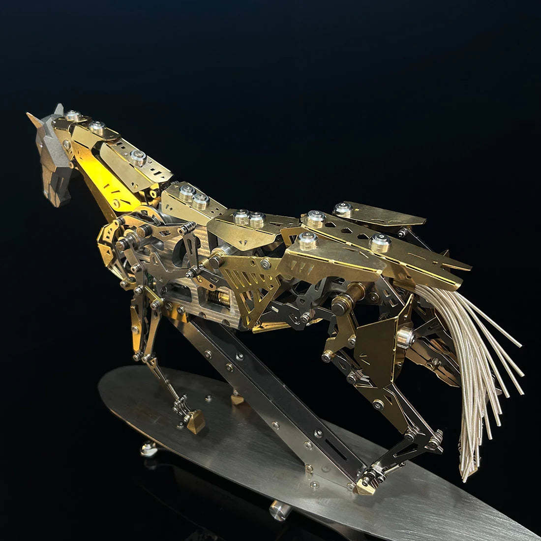 Mechanical Galloping Horse 3D Metal Puzzle Model Kit