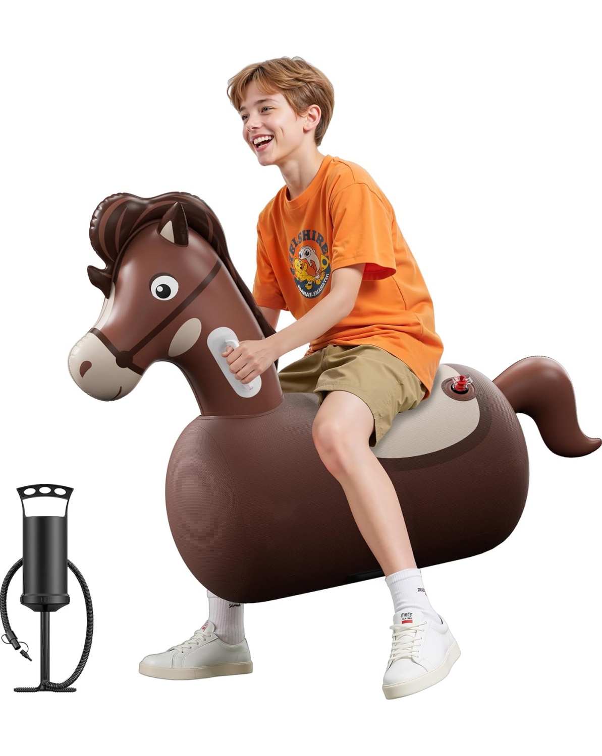 Inflatable Reindeer Hopper – 250 lbs Capacity Ride-On Bouncer for Kids & Adults