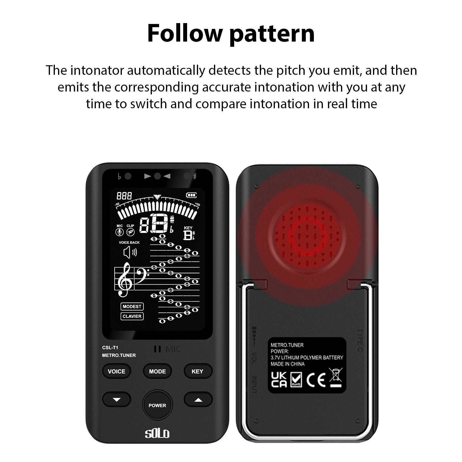 Precision Tuner | Digital Tuner | Rechargeable Musical Tool