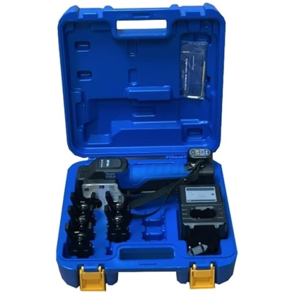 Cordless HVAC Flaring Tool Kit – 8 Clamps & 2000mAh Battery for Mini-Split Systems