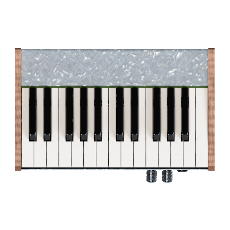 Optical Reed Bass Piano — Dual-Octave Analog Instrument with Carbon Fiber Reeds