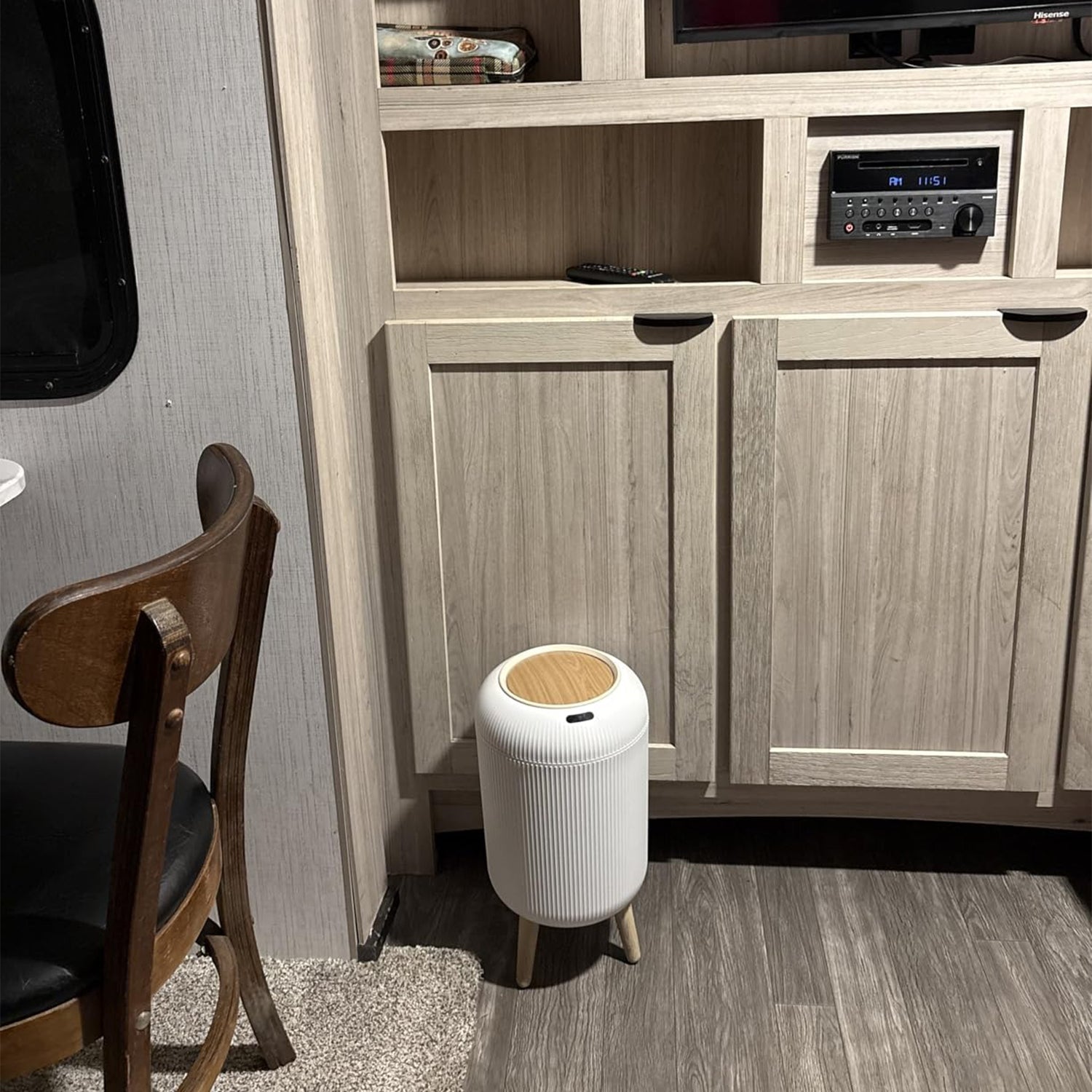Automatic sensor bathroom trash can with lid